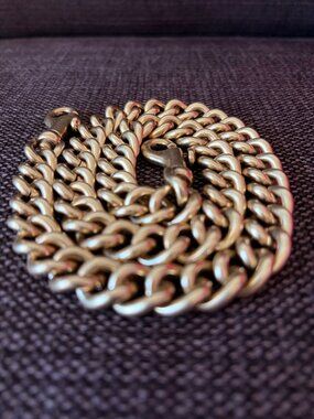 Chunky Gold Tone Transformer Chain Necklace / Bag Strap / Bracelet